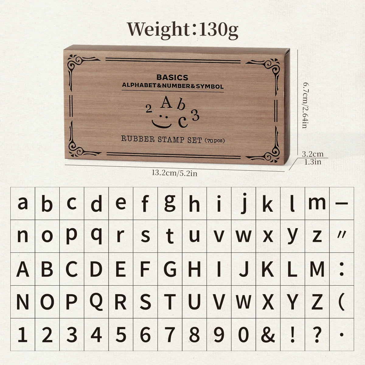 Journal GO 70pcs/set Wooden Rubber Alphabet Letter Number Stamp Set for Card Collage Junk Journal Scrapbooking DIY Standard S
