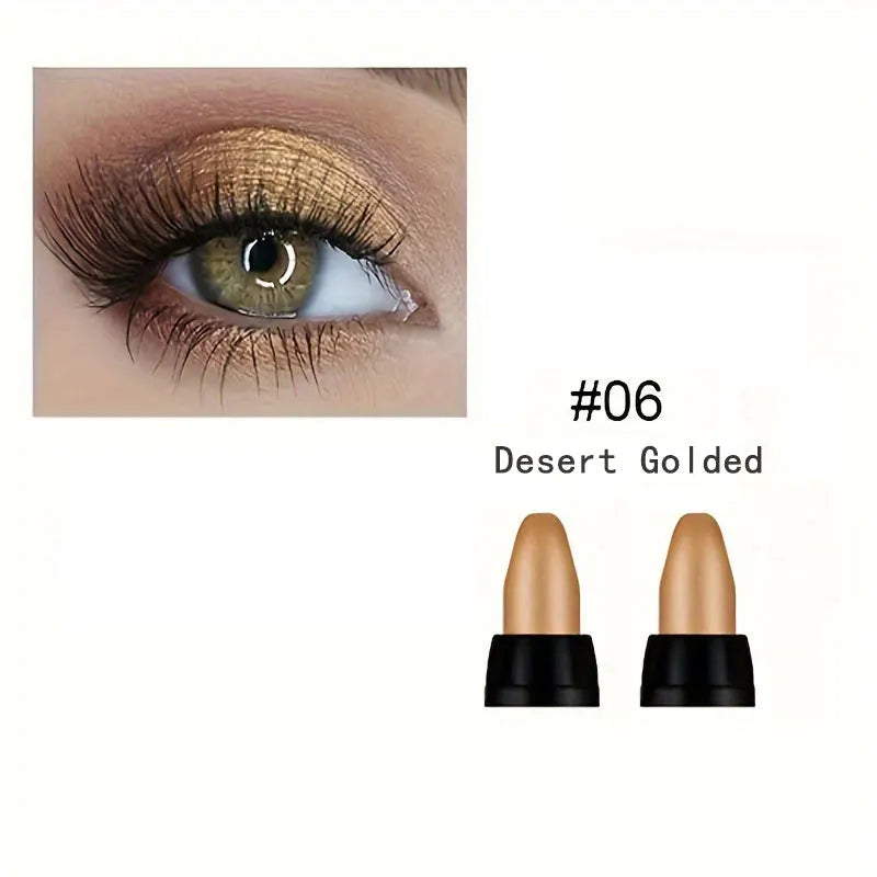 16 Colors Pearlescent Eyeliner, Color Glitter Waterproof Long-Lasting Eye Makeup Non-smudge Eyeliner - 06