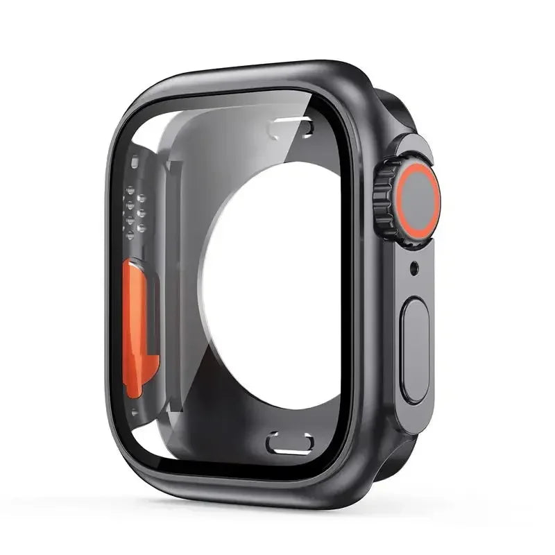 Tempered Glass+Cover For Apple Watch case 46mm 42mm 45mm 44mm 41mm 40mm Screen bumper Protector for iwatch serie 10 9 8 7 6 S