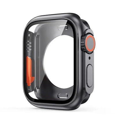 Tempered Glass+Cover For Apple Watch case 46mm 42mm 45mm 44mm 41mm 40mm Screen bumper Protector for iwatch serie 10 9 8 7 6 S