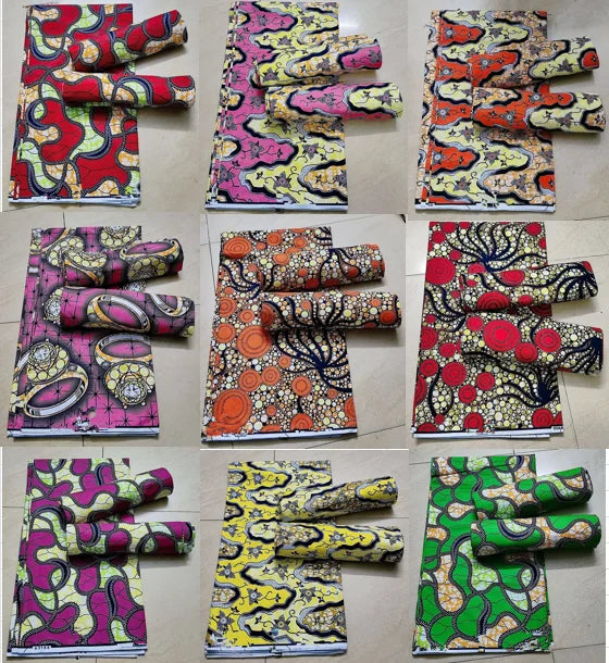 African Ankara prints batik patchwork fabric real wax African sewing material 100% cotton tissu for dress crafts