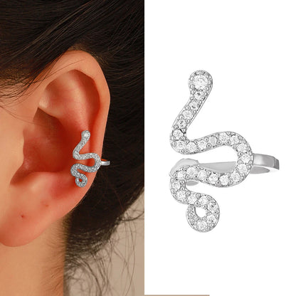 GUFTM Fashion Zircon Hairpin Ear Cuff No Piercing Earring Trendy Punk Unique Metal Geometric Ear Clip for Women Jewelry - 11