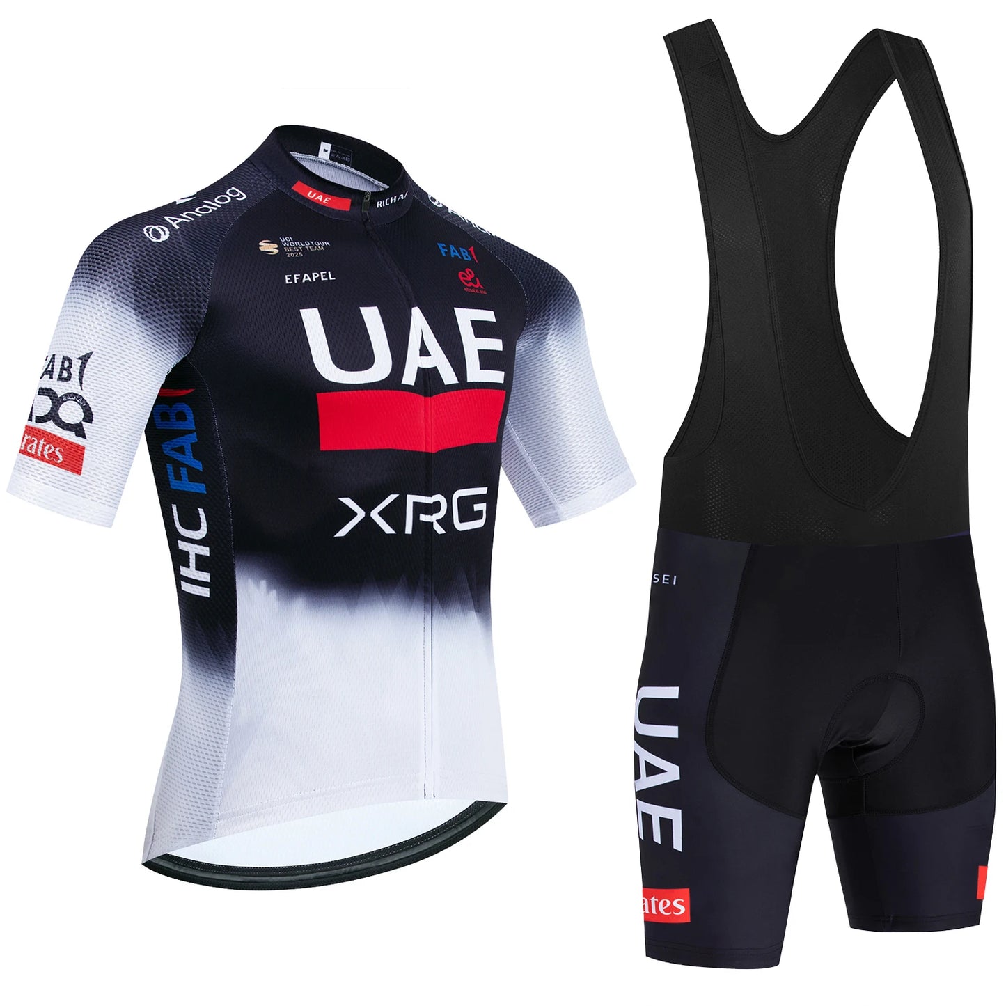 2026 New WHITE Cycling Jersey UAE Team Bike Jersey Shorts 10 Color Men Women Quick dry Ropa Ciclismo Pro Bicycle TShirt Cloth