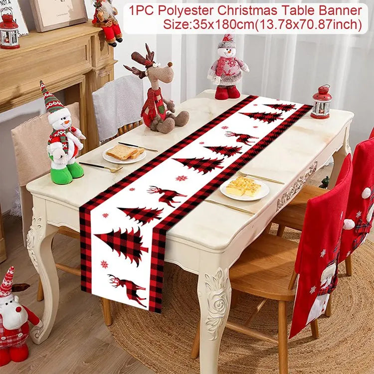 Table Runner Christmas Decoration For Home Decor 2025 Gifts - 7