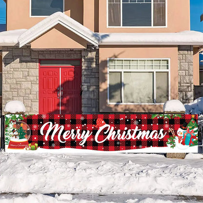 Christmas Outdoor Banner Merry Christmas Decoraton For Home 2023 Cristmas Outdoor Decor Xmas Navidad Noel Happy New Year 2024