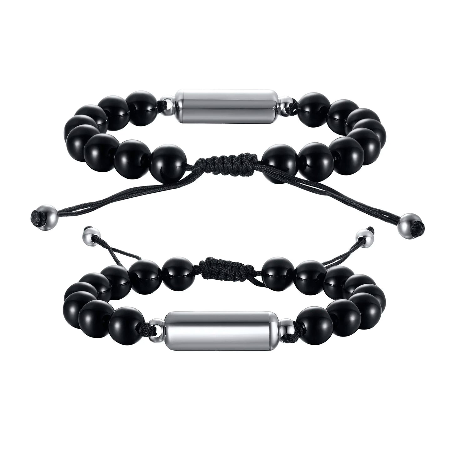 Cremation Urn Bracelets For Men,adjustable Tiger Eye Beads Chain Wristband Pet Family Papa Ashes Holder Stainless Steel Jewel