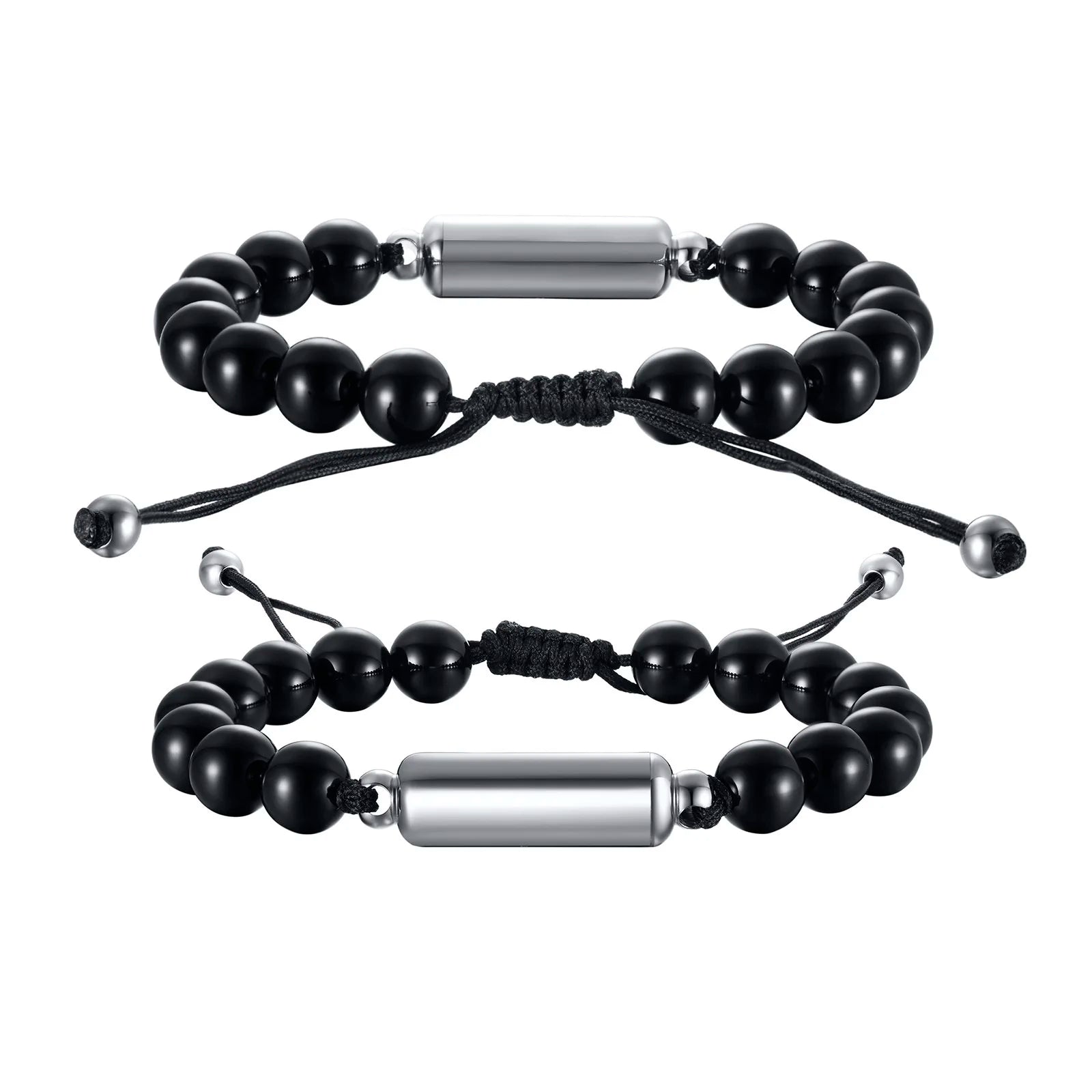 Cremation Urn Bracelets For Men,adjustable Tiger Eye Beads Chain Wristband Pet Family Papa Ashes Holder Stainless Steel Jewel