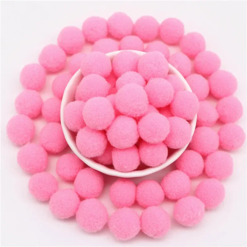 Pompon Balls 8mm 10mm 15mm 20mm 25mm 30mm Fluffy Pompoms Crafts Pompom Diy Handmade Kids Toy Wedding Decoration Craft Supplie