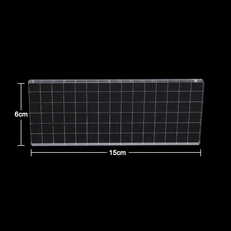Acrylic Silicone Clear Stamps Block For Scrapbooking DIY Album Cards Decoration Embossing Handle Starter Shape Stamp - 6