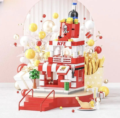 Architecture Street View House Building Blocks DIY Mini City Store Model Toys For Christmas Gifts - 8537-5