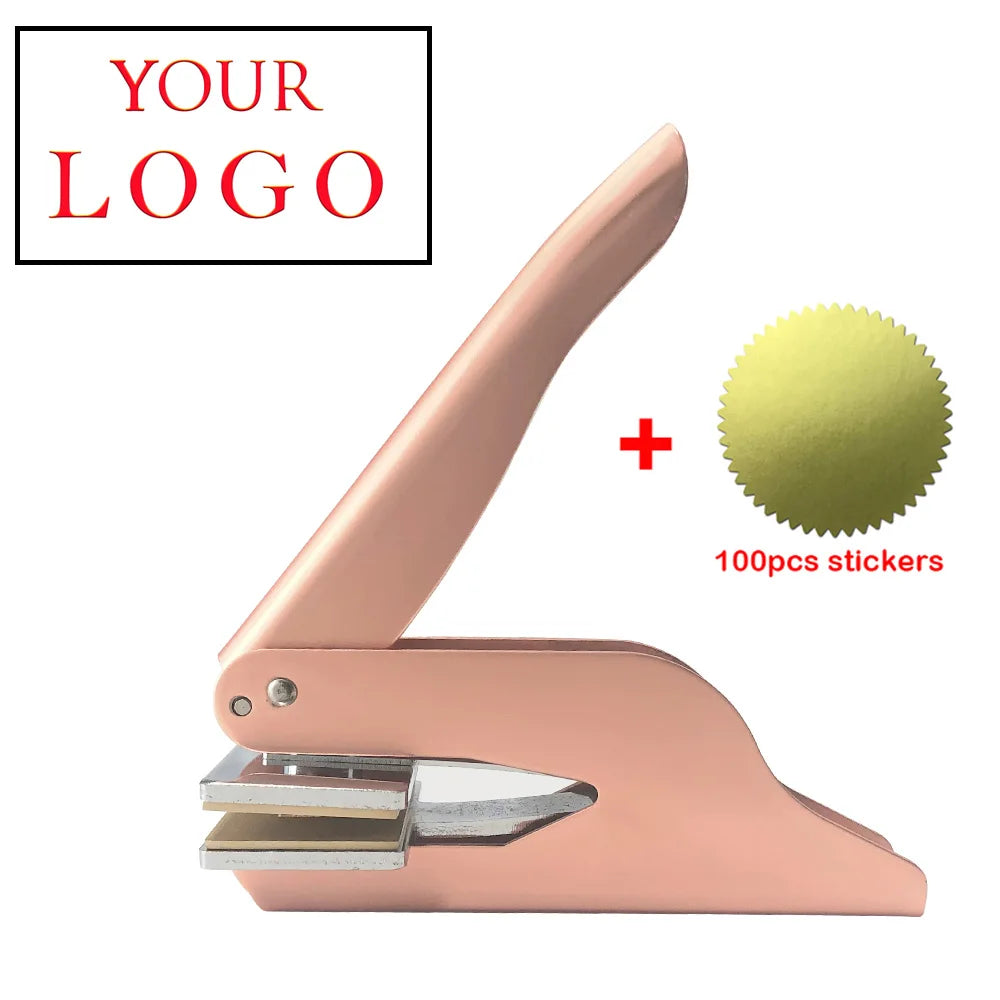 Embosser Stamp LOGO Customized Wedding Library Book Private Seals Customization Envelope Party Invitation Embossing Stamps DI