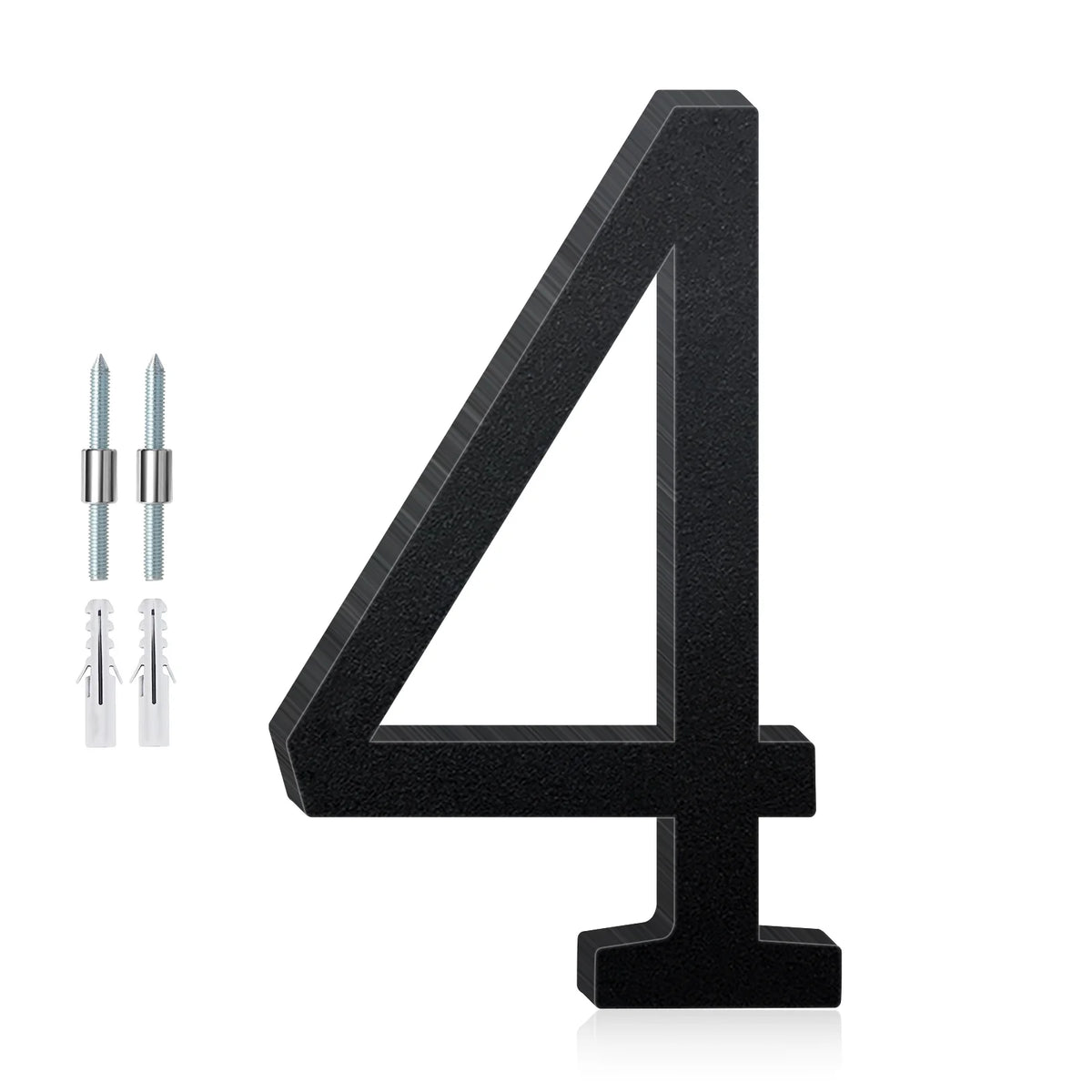 3-12inch Floating Aluminum House Numbers, Modern Metal House Address Numbers Letters, Aluminum Address Letters for Outside - 