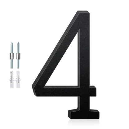 3-12inch Floating Aluminum House Numbers, Modern Metal House Address Numbers Letters, Aluminum Address Letters for Outside - 