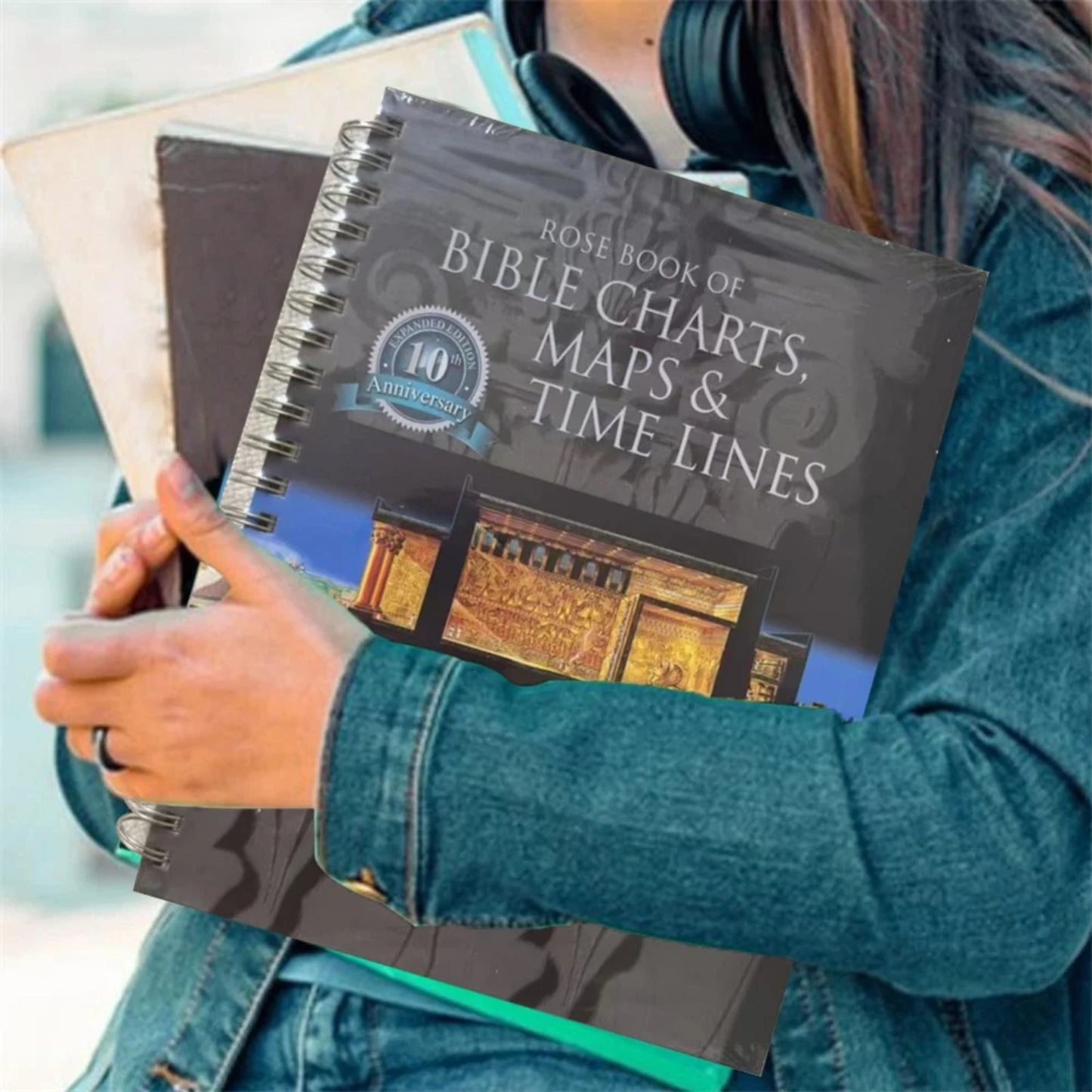 BIBLE CHARTS Spiral Notebook Time Management Travel Scenery Planner Durable Coil Binding 180 Degree Lay Flat Design