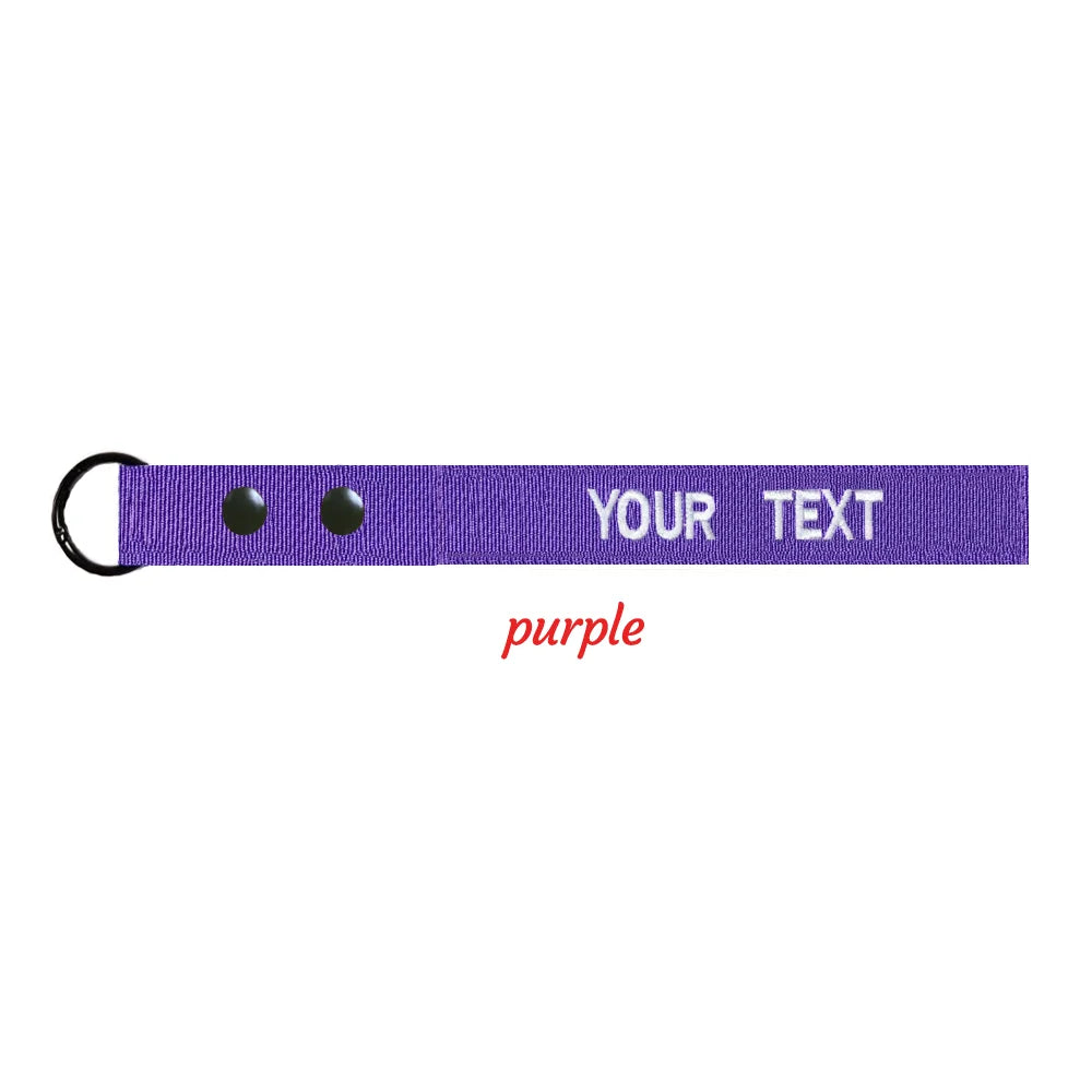 Customized Luggage Tags, Personalized Suitcase Tag, Text Baggage Label, Embroidered