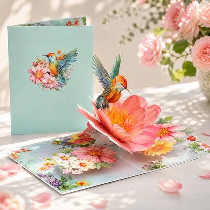 3D Pop Up Flower Greeting Cards Wedding Card Anniversary Thanksgiving Valentines Day Birthday Gift Thank You Card Handmade Ca