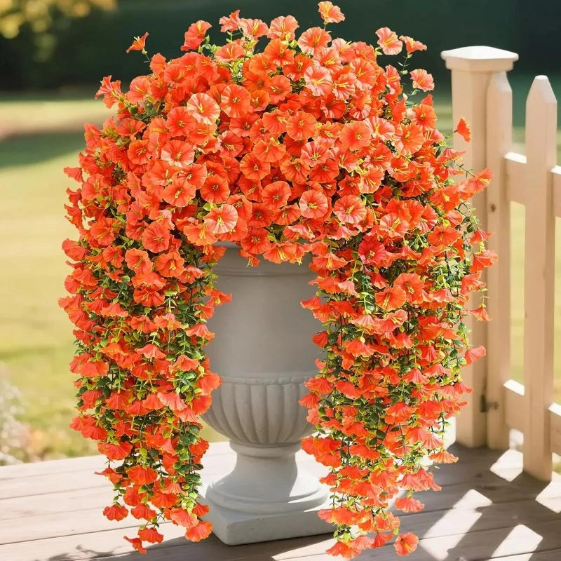 1/2Pcs Artificial Flowers Vine Morning Glory Wedding Bridal Home Room Table Festival Decor Outdoor Yard Garden Arch DIY Gift 