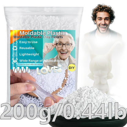 Moldable Plasti - party temporary teeth decoration, thermoplastic bead multi shaped plastic melt reusable hot bead crafts, DI