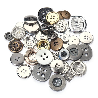 90Pcs/pack Colorful Round Resin Buttons Assorted Sizes Bulk Buttons For Handmade Creative Crafts Sewing Clothing Accessories 