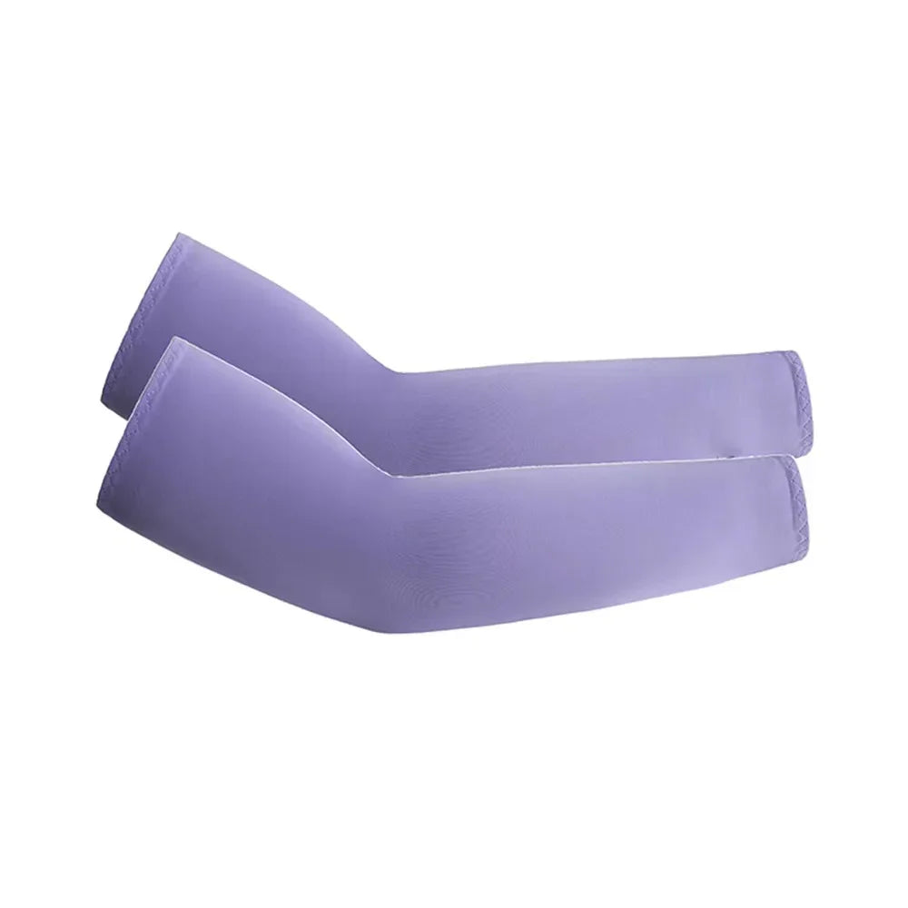 2Pcs Unisex Cooling Arm Sleeves Cover Sports Running UV Sun Protection Outdoor Men Fishing Cycling Quick Dry Arm Warmer - 1Pa