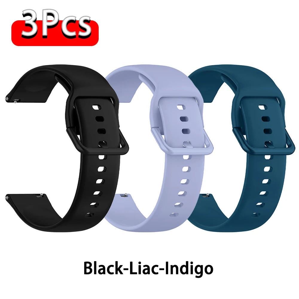 Strap For Amazfit GTS 2/4/3/GTS 2/4 Mini/GTR 4/2/2e 20mm/22mm Watch Silicone Sport Bracelet Amazfit bip 6 5 3/u pro Series ba