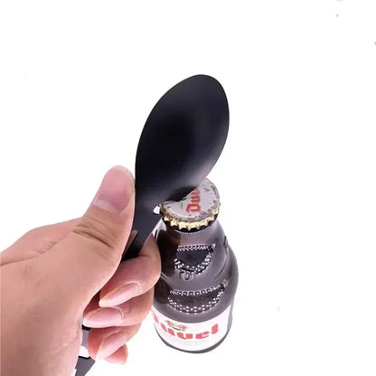 Camping Utensils Set Stainless Steel Outdoor Survival Gear 5 in 1 Tableware Travel Hiking Cutlery Fork Spoon Opener