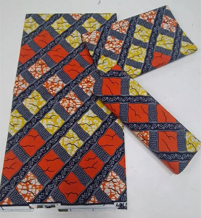 African Ankara prints batik patchwork fabric real wax African sewing material 100% cotton tissu for dress crafts - as picture