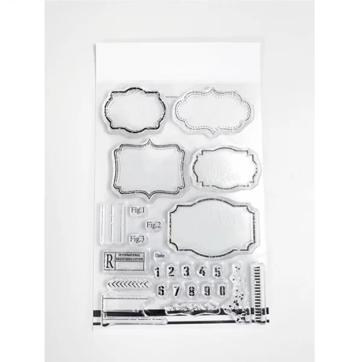2026 New A6 Clear Stamps Identity Card Design DIY Scrapbook Journal Album Card Making Supplies - only stamp 34