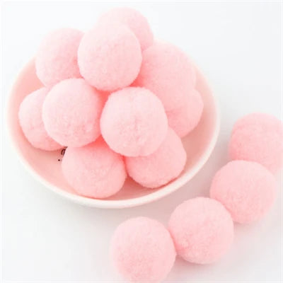 Soft Pompom Fluffy Pompones Plush Craft Pom Poms Ball Furball mini 8mm to 30mm Pompon Christmas Decoration Kids Toys crafts