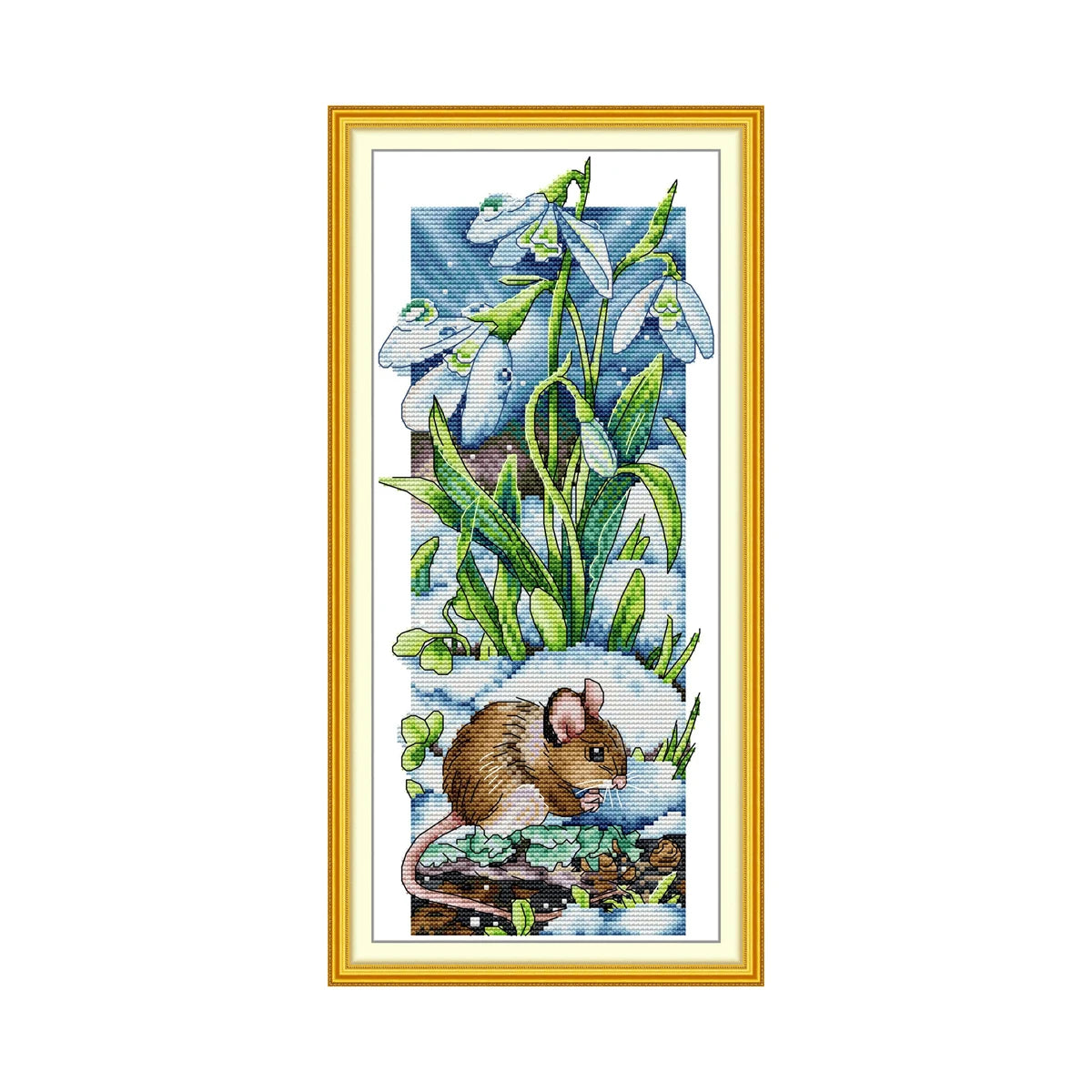 The Four Seasons in the Forest cross stitch kit 18ct 14ct 11ct count printed canvas stitching embroidery DIY handmade needlew