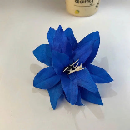 Retro Lily Flower Hairpin Valentine Headwear Girl Aesthetic Side Clip Hair Accessories Artificial Floral Hair Clip Festival G