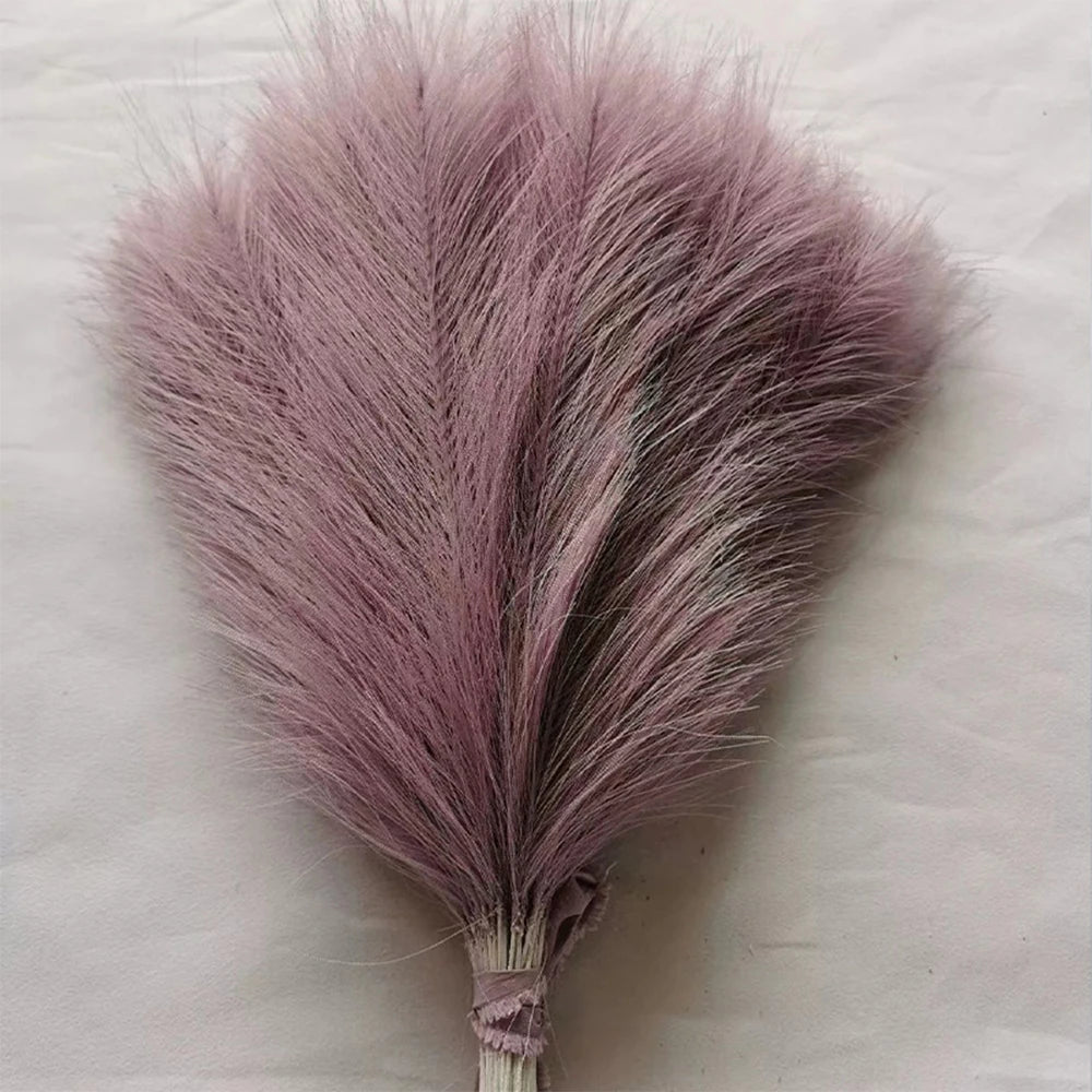 5/10/20PCS Fluffy Pampas Grass Boho Decor Artificial Flower Fake Plant Reed Simulated Party Wedding Home Decoration 42CM - YZ