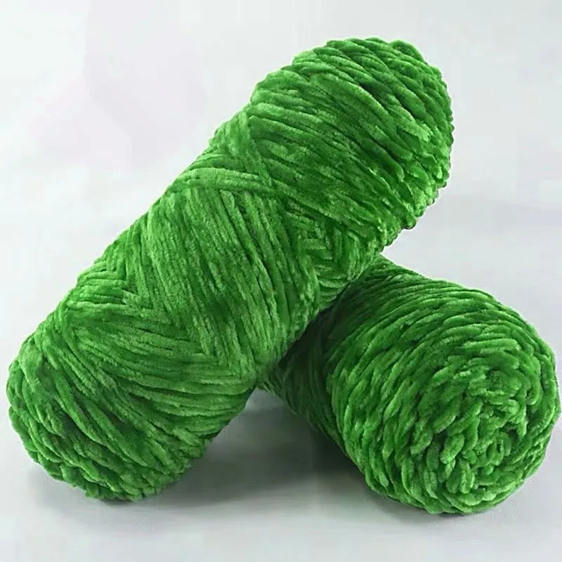 DIY 100% Polyester Velvet Yarn Amigurumi Accessories Dolphin Baby Plush Yarn Soft Chenille Yarn for Knitting 1 Skein 100g 130