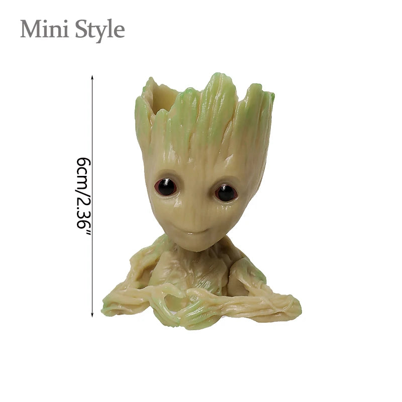 Desktop Decor Mini Anime Figurine Tree Man Miniature Model Cute Groot Doll Toy Home Accessories Ornament Handicraft Gifts