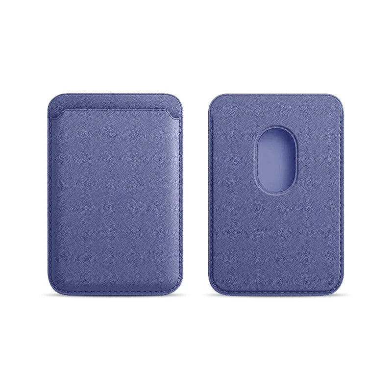 Magnetic Card Holder Leather PU Card Sleeve ID Card Holder Mobile Phone Back Sticker Bag For Magsafe iPhone 17 Card Holder Co
