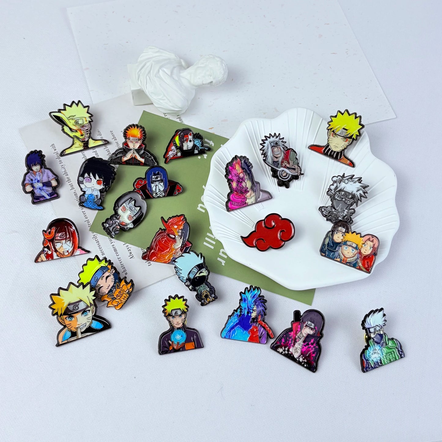 Anime Funny Cartoon Character Brooch Creative Enamel Pin Metal Badge Clothes Decorative Jewelry Gift for Friends - 23PCS-N1--