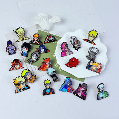 Anime Funny Cartoon Character Brooch Creative Enamel Pin Metal Badge Clothes Decorative Jewelry Gift for Friends - 23PCS-N1--