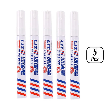 3mm 10p Colorful 8 Colors Permanent Paint Marker Waterproof White Markers tire tread rubber fabric Paint metal Paint Marker P