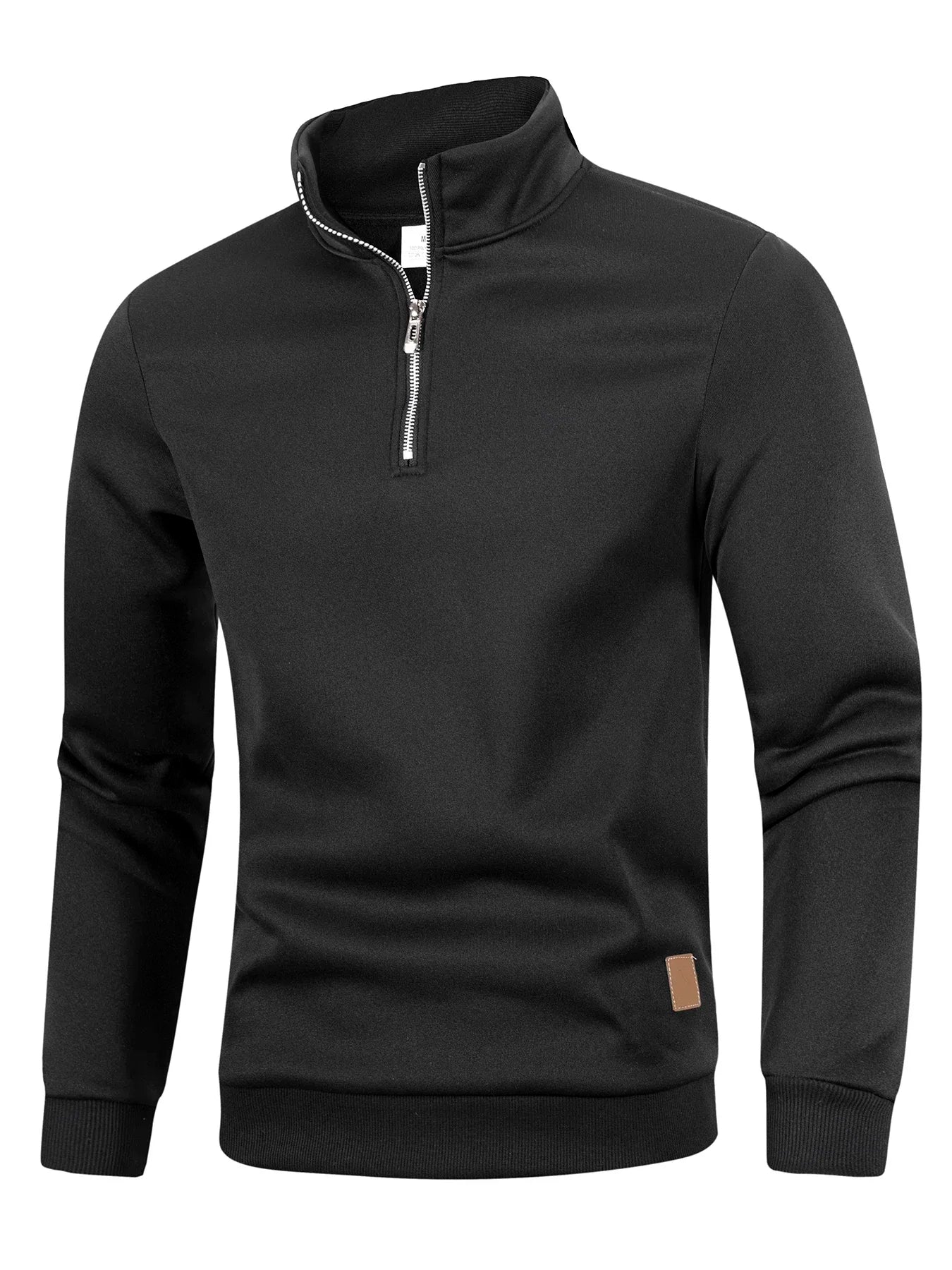 Men's Quarter Zip Up Long SleeveSlim Fit Lightweight Mock Neck Pullover Casual Sweaters Half Turtleneck Cozy Outdoor Streetwe