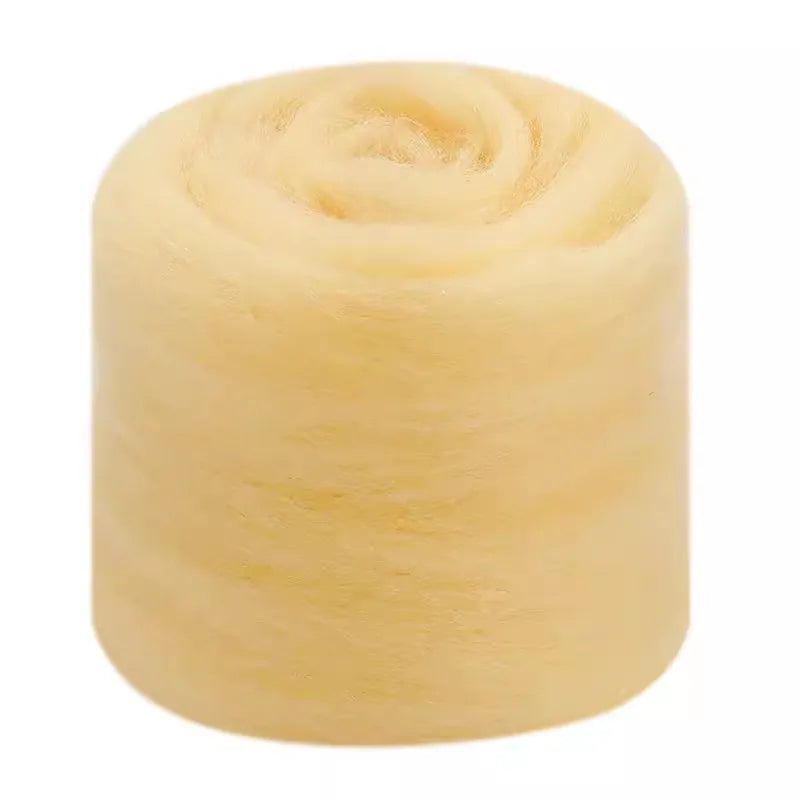 Needle Felting Wool Fibre Wool Roving for DIY Craft Materials, Needle Felt Roving Fabric Felt Craft Toys Handmade Felting Cra