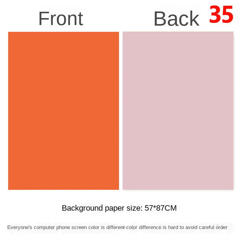 Photography Backdrops Wallpaper 57*87cm 2sides Solid Color Photo Background Props for Photo Studio Newborn Product Photograph