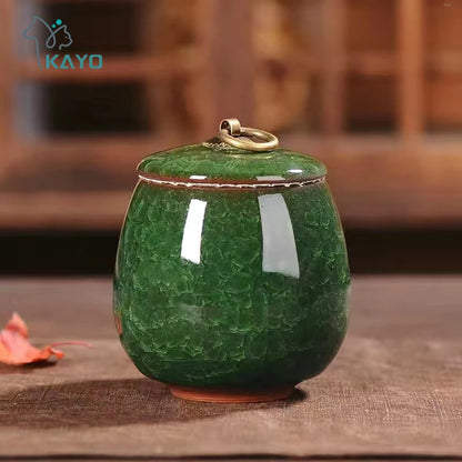 Ceramics Ash Urn Sealed Cremation Funeral Ashes Keepsake Small Animals Pet Dog Cat Memorial Suitable Home Fireplaces Burial -