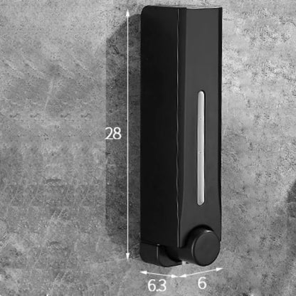 ZAOQI 500ML Soap Dispenser Wall Mounted Shower Soap Dispenser Shower Gel Detergent Dispenser for Bathroom Accessories - Black