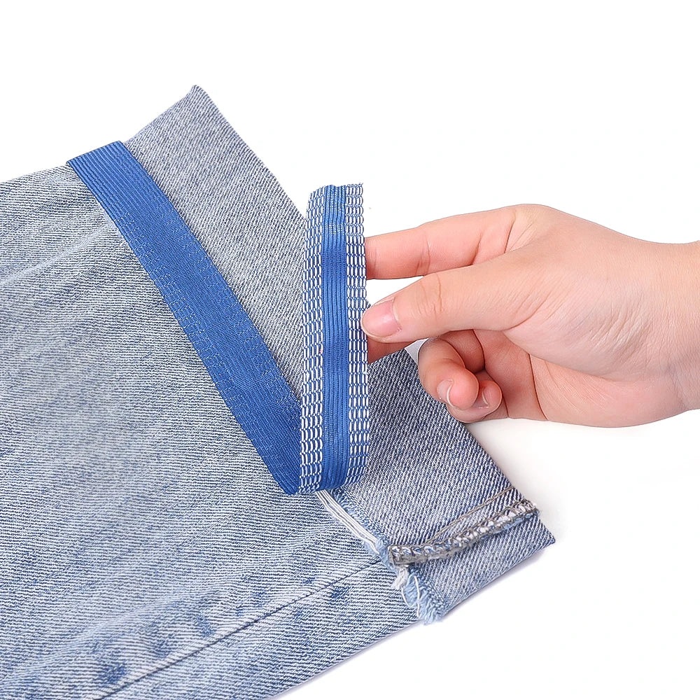 5M Self-Adhesive Iron-On Hem Tape Iron on Pants Trouser Edge Shorten Repair Pants For Jean Clothing Apparel DIY Sewing Fabric