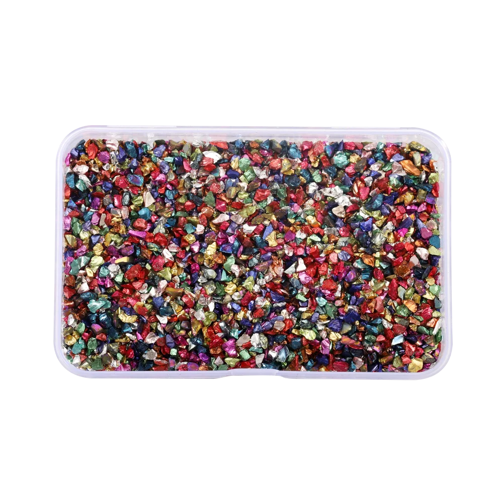 30g/Box Crushed Glass Stones Resin Filling Irregular Broken Stone for DIY Epoxy Resin Mold Crafts Nail Art Decoration Materia