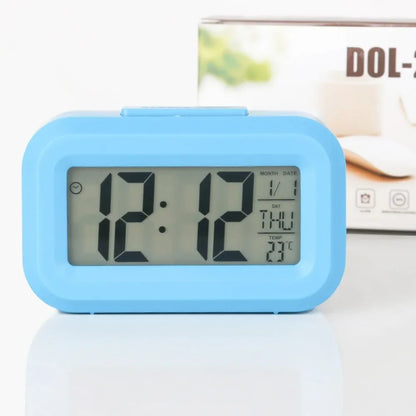 Digital Led Clock Household Bedside Battery Powered Multi-function Alarm Clock Desk Things for the Room Table Clocks Home Dec