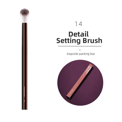 Hourglass Makeup Brushes Powder Foundation Concealer Blusher Bronzer Eye Shadow Eyebrow Eyeliner Sculpting Brush - 14