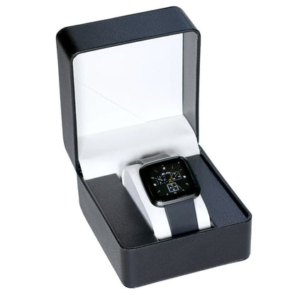 Lnofxas Black Single Watch Gift Box with Pillow PU Leather Wristwatch Display Case Organizer for Men - Black