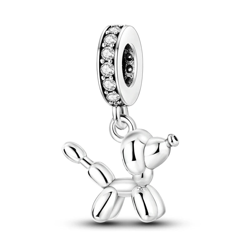 925 Sterling Silver Charms Beads Pendant Tree of Life Dog Elephant Love Heart Charm Fit Original Bracelet DIY Women Jewelry G