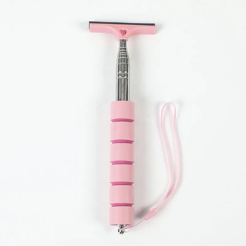 Car Rearview Mirror Wiper Cleaning Tool Auto Glass Mist Cleaner Scraper Car Accessories Handle Telescopic Window Cleaning Bru